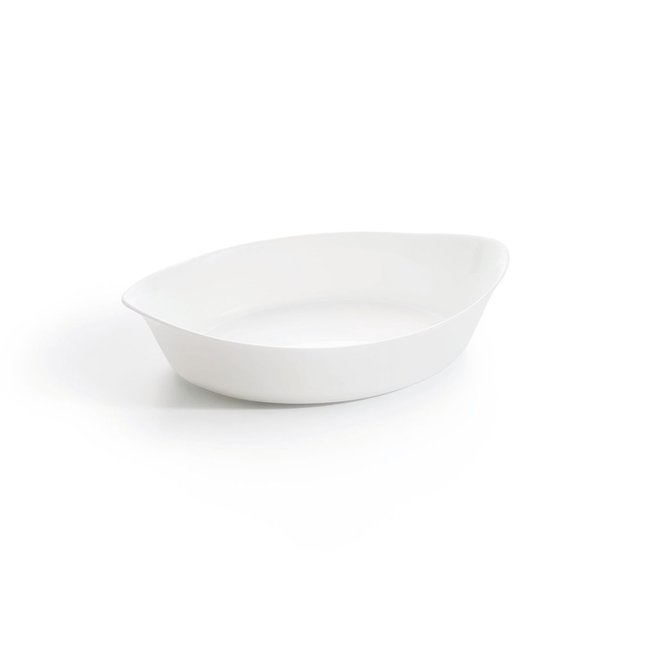 Plat à four ovale 29cm -SMART CUISINE CARINE blanc <span itemprop=