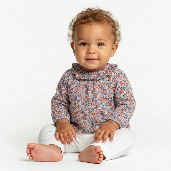 Blouse bébé - Très bon état multicolore <span itemprop=