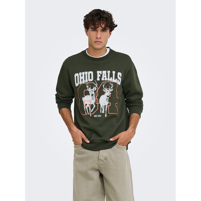 Sweat-Shirt forest night 1 <span itemprop=