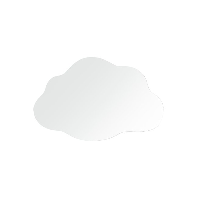 Miroir Nuage Couleur bois <span itemprop=