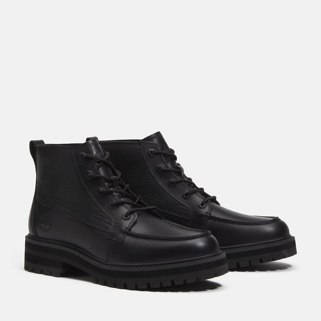 Stivaletti stringati in pelle, BRITTON DRIVE MID LACE nero  TIMBERLAND