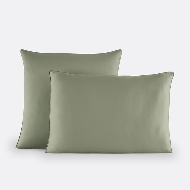 Taie d'oreiller en satin de coton, 153 fils, Opale - LA REDOUTE INTERIEURS