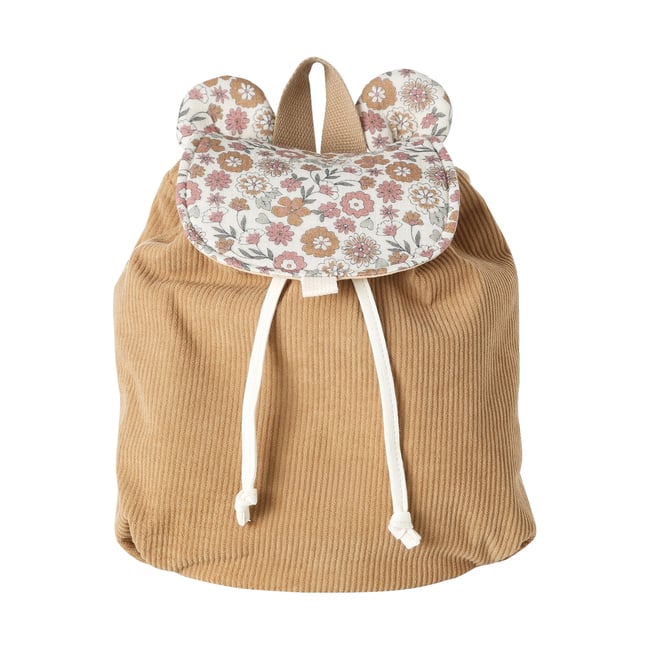 Sac à dos gaze de coton beige <span itemprop=