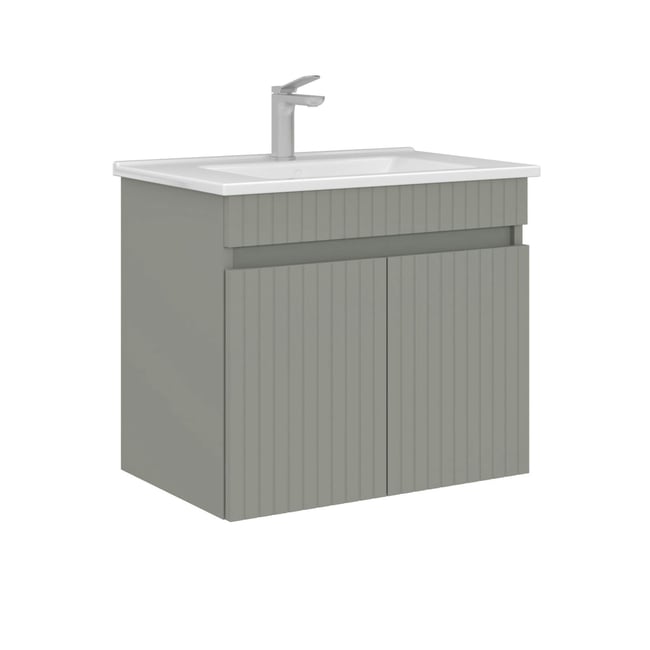 Meuble vasque mural 65 cm, 2 portes YARA - PIER IMPORT