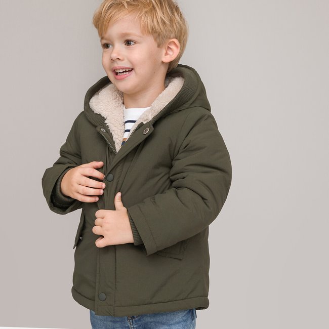 Parka invernale foderato sherpa verde kaki La Redoute Collections La Redoute