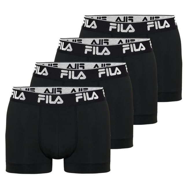 Lot De 4 Boxers Microfibre noir/blanc <span itemprop=