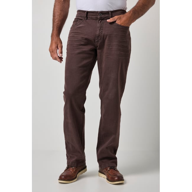 Jean coloré, finition FLEXNAMIC® marron foncé <span itemprop=
