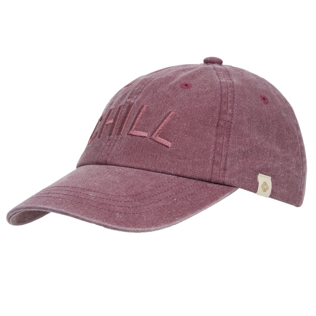 Casquette 100% coton, ajustable facilement, 57 à 59 cm, unisexe rouge bordeaux <span itemprop=
