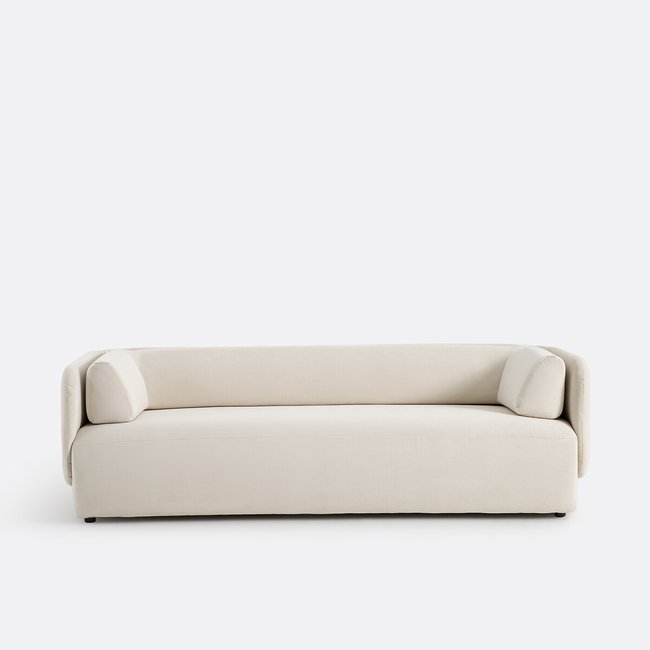 3-Sitzer-Sofa, Samt, Meridiano - LA REDOUTE INTERIEURS