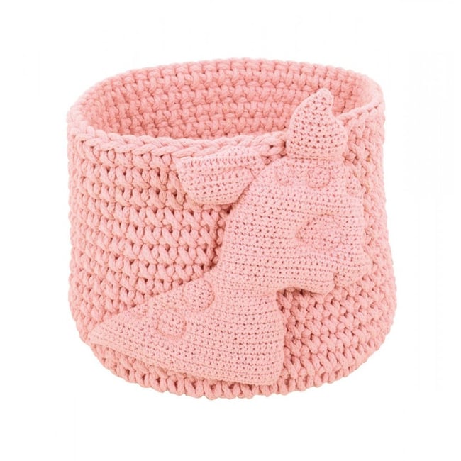 Panière Tresse Couleur rose faon <span itemprop=