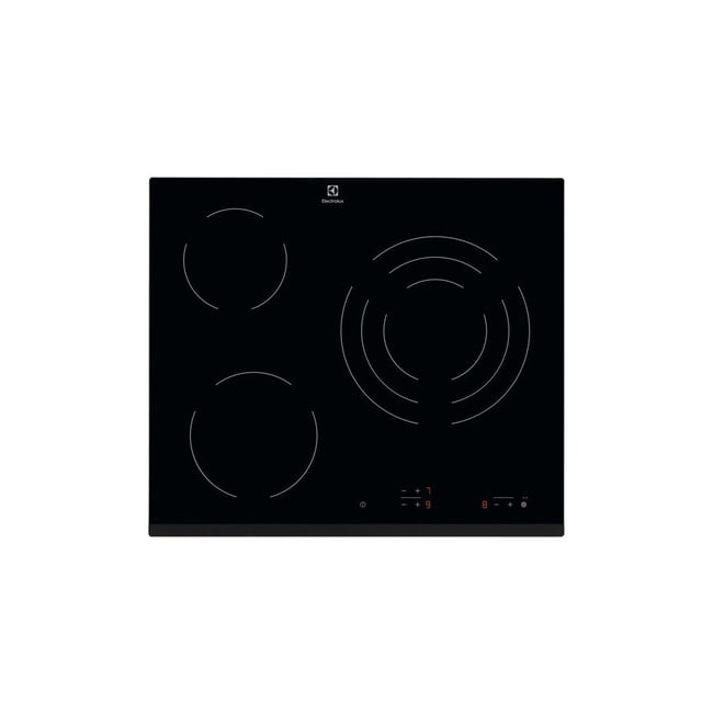 Plaque vitrocéramique BHV6232FOK - 3 foyers Noir noir <span itemprop=
