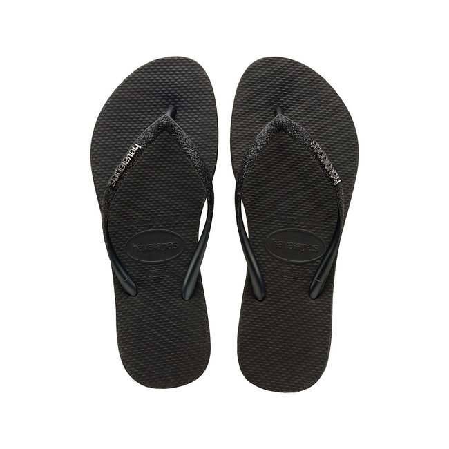 Tongs Slim Sparkle II noir <span itemprop=