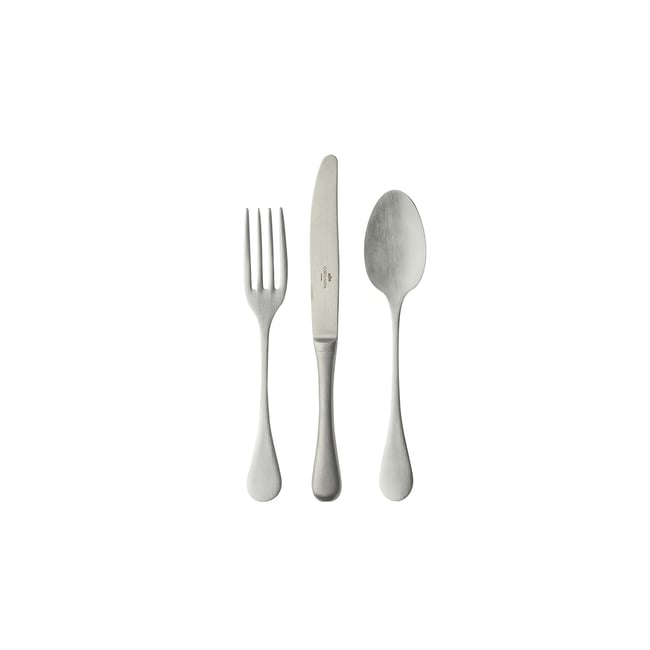 Service couverts à dessert 18 pièces ANTIGO Couleur inox - brushed <span itemprop=
