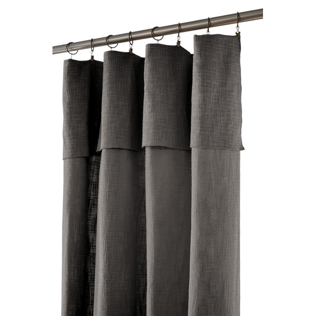 Rideau ajustable + 8 anneaux pince Sixtine - EDEN