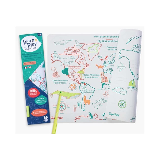 Mon premier planisphere a colorier - SUPER PETIT