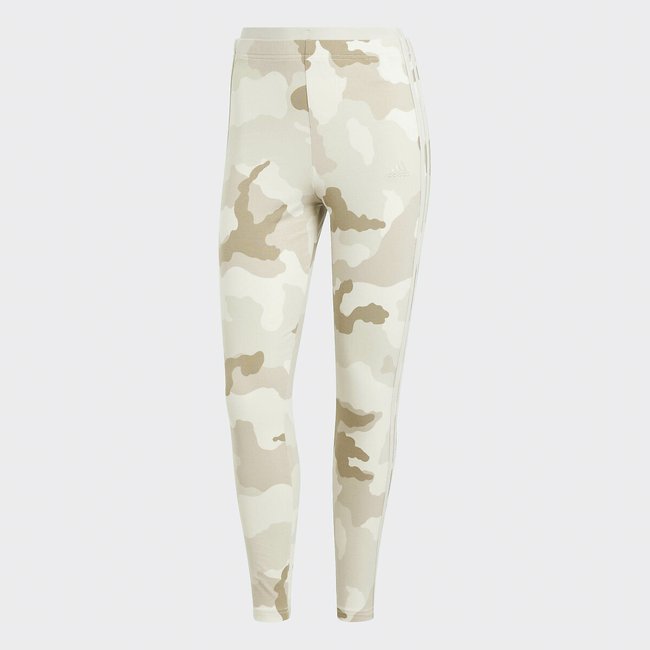 Legging Essentials 3 stripes, camouflageprint, 7/8 <span itemprop=