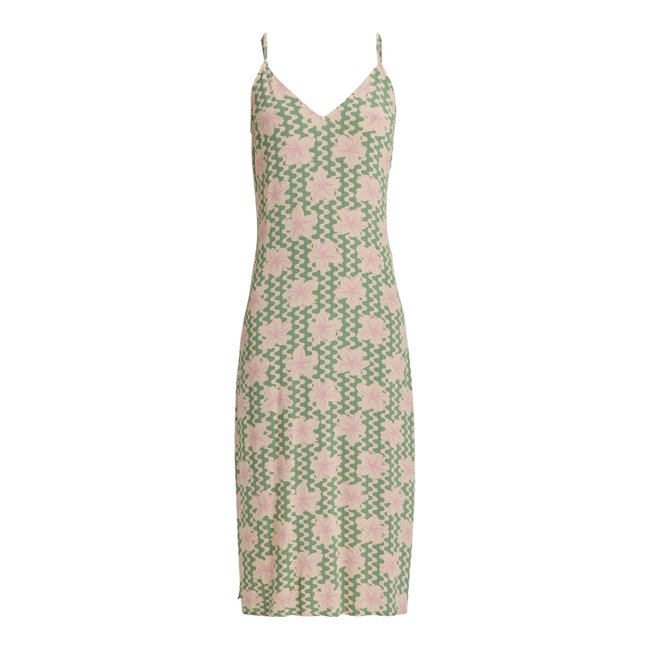 Robe midi STAY SUNNY. vert basil party waves yw <span itemprop=