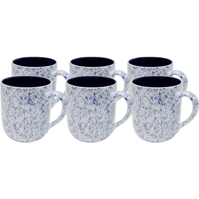 Lot de 6 mugs, PARTITO Couleur bleu <span itemprop=