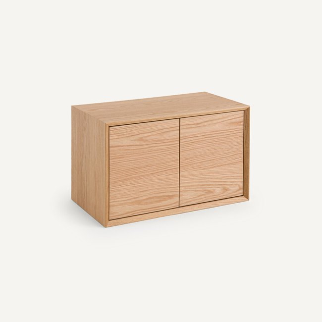 Opbergbak L60 x D35 cm in eik, Archivita <span itemprop=