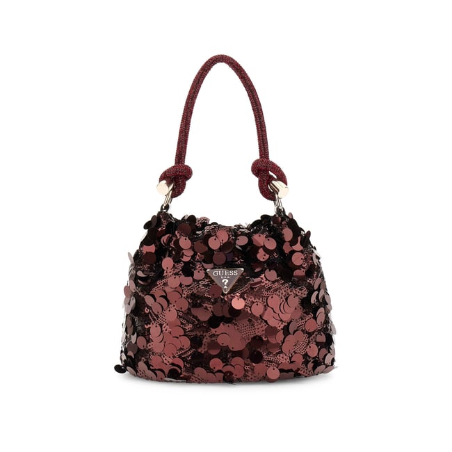 Mini Sac À Main Holiday Shine lie-de-vin <span itemprop=