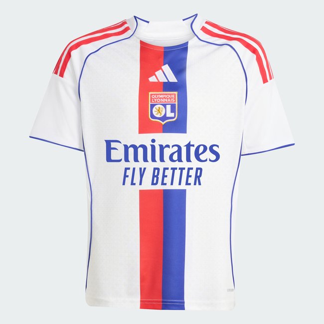Maillot Domicile Olympique Lyonnais 25/26 Enfants white <span itemprop=