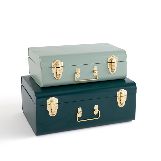 Set van  metalen koffers, Masa <span itemprop=