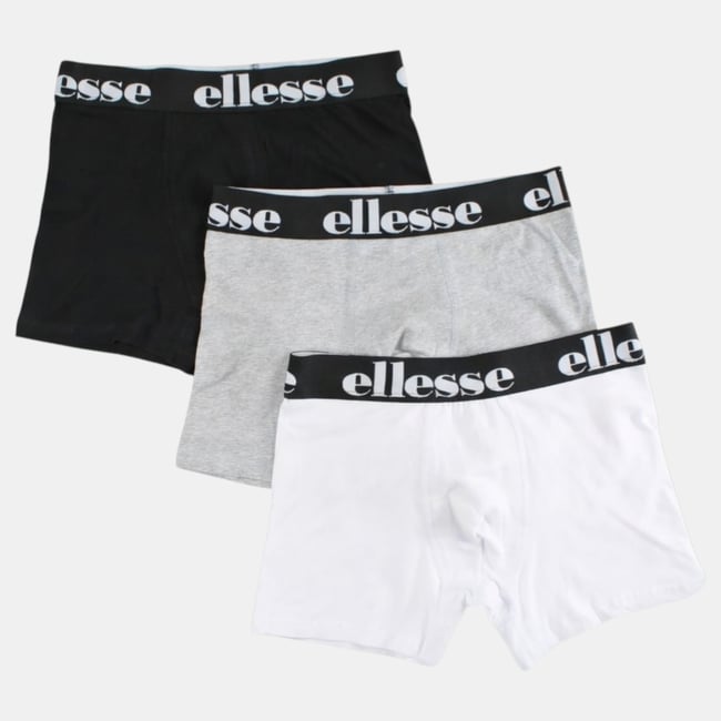 Lot de 3 boxers, ceinture élastique ESSENTIEL noir <span itemprop=