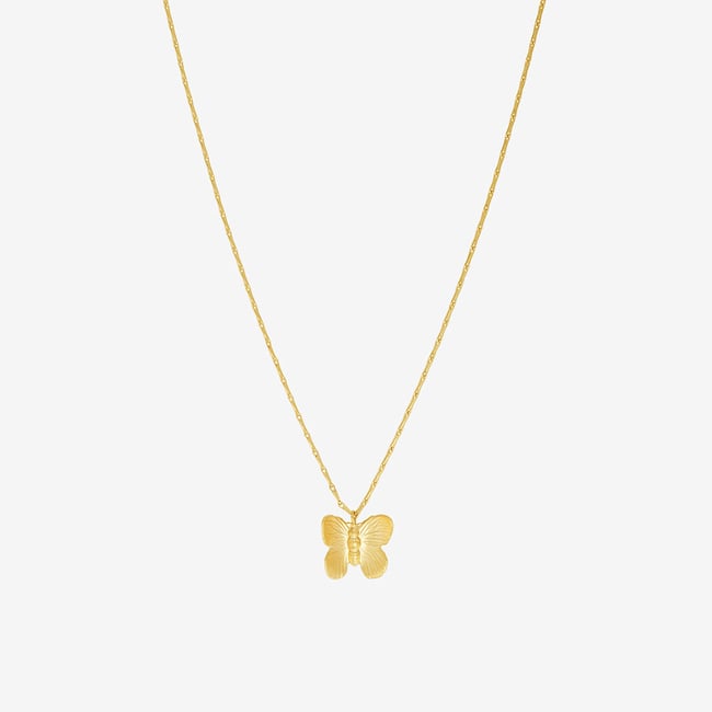 Collier doré petit modèle - butterfly doré <span itemprop=