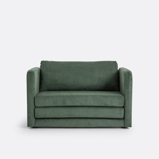 Sofá-cama em bombazina, Hazel - LA REDOUTE INTERIEURS