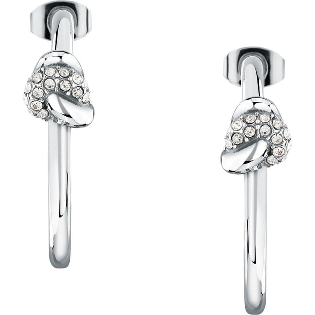 Boucles d'oreilles en Cristal/crystal/steel et Cristal acier inoxydable <span itemprop=
