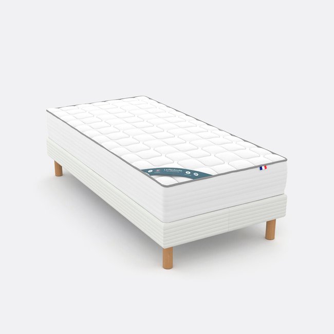 Matras met veren en schuim, medium stevig comfort <span itemprop=