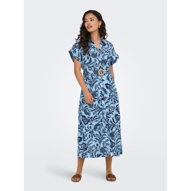 ONLJAKIRI Robe longue Robe chemise cerulean <span itemprop=