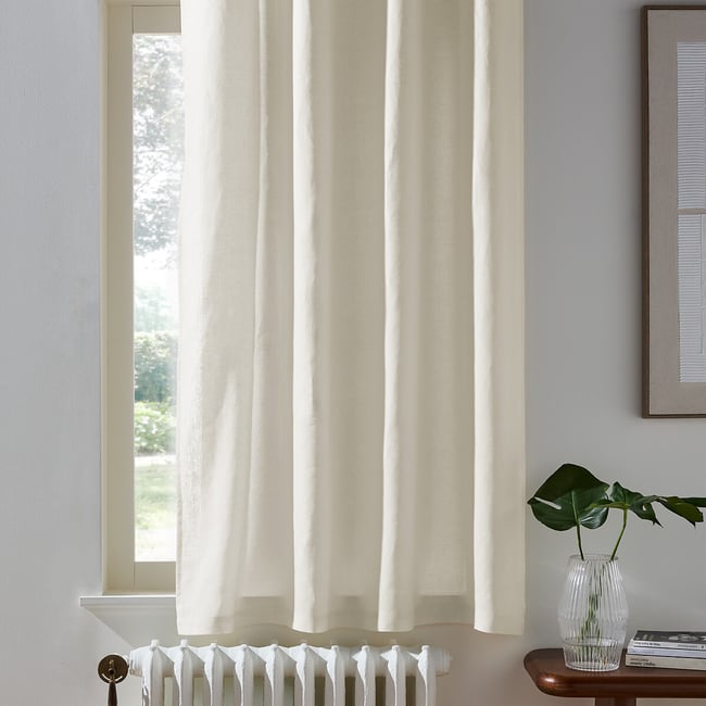 Rideau radiateur lin lavé à œillets, Onega - LA REDOUTE INTERIEURS