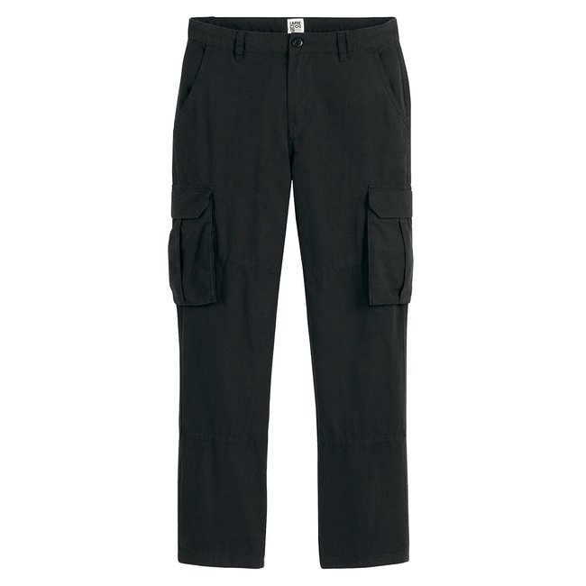 Pantalón cargo negro <span itemprop=
