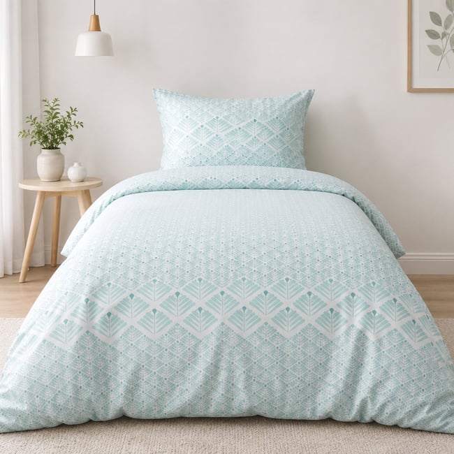 Parure housse de couette enfant + taie polyester, Fanny design <span itemprop=