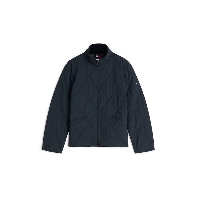 Doudoune fine bleu marine <span itemprop=