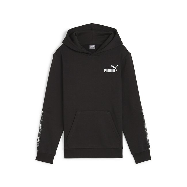Sweat à capuche en molleton noir <span itemprop=