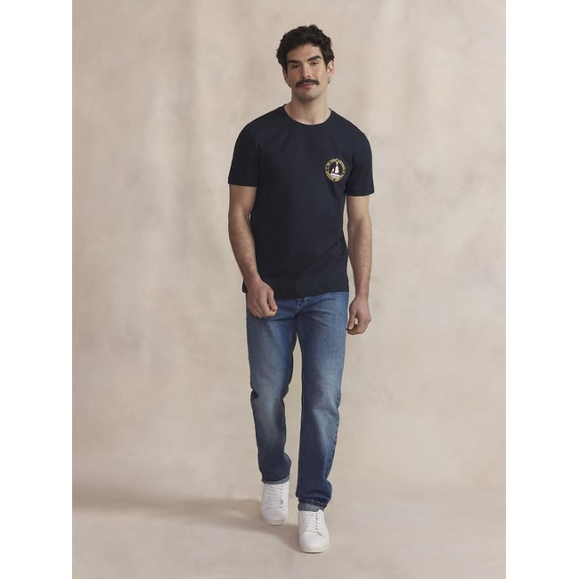 T-shirt manches courtes KYSONTEE marine <span itemprop=
