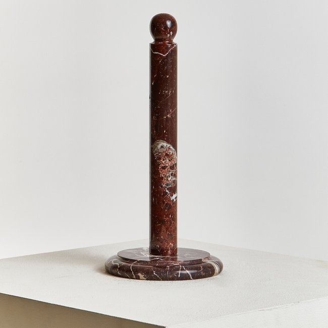 Kitchen Roll Holder in Red Marble, red, SO'HOME