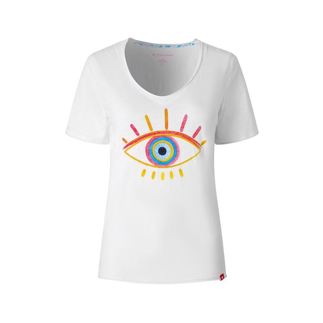 T-shirt à motif œil blanc <span itemprop=