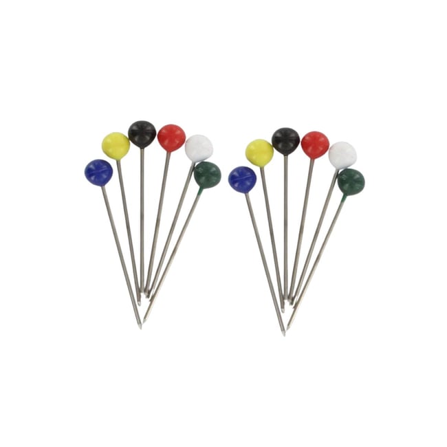 Lot de 12 pics à bigorneaux Couleur noir,vert,blanc,rouge,bleu,jaune,inox <span itemprop=