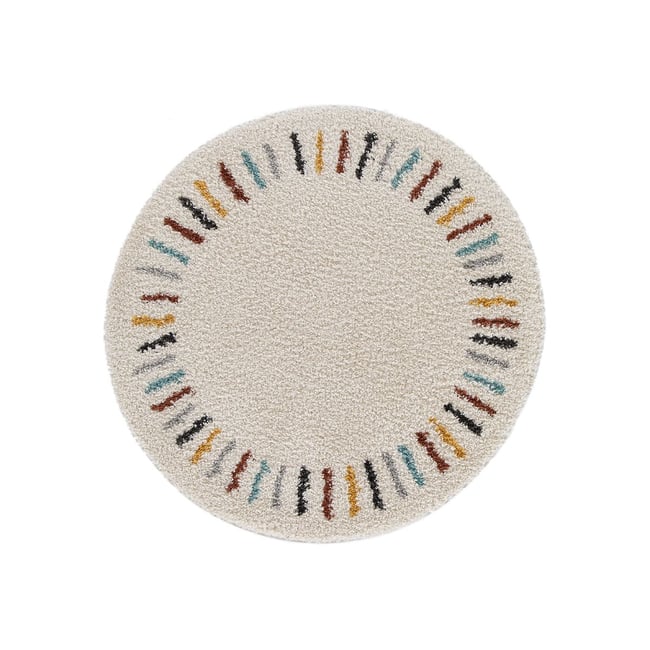Tapis poils longs style , NONI Couleur beige <span itemprop=