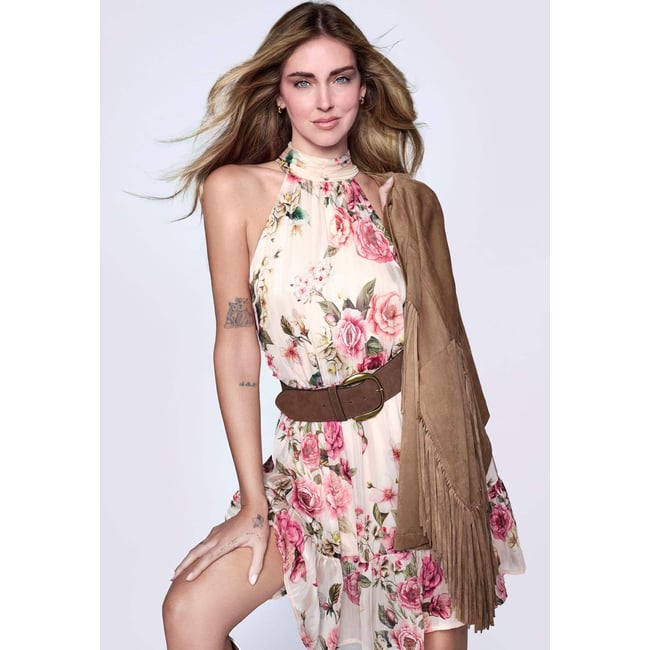 Robe Mini Imprimée rose floral <span itemprop=