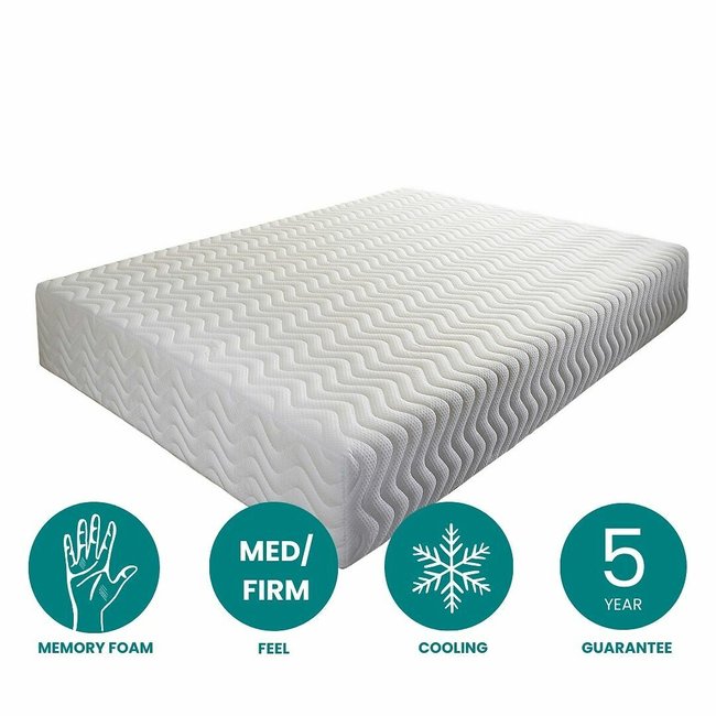 Cool Blue Relief Memory Mattress, white, ASPIRE