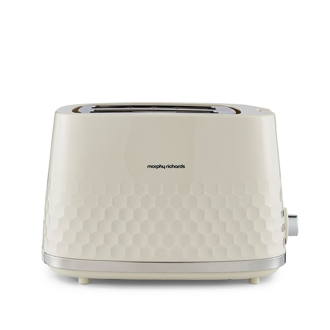 Hive 2-Slice Toaster, cream, MORPHY RICHARDS