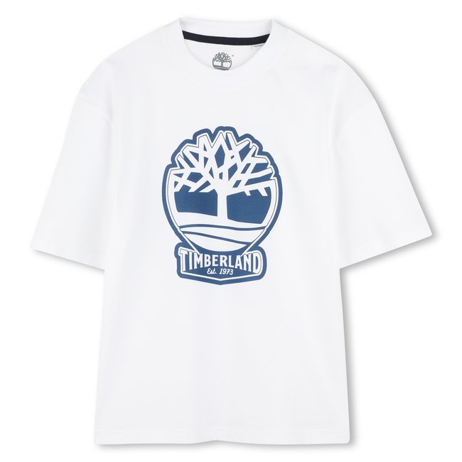 T-shirt bicolore avec logo - TIMBERLAND