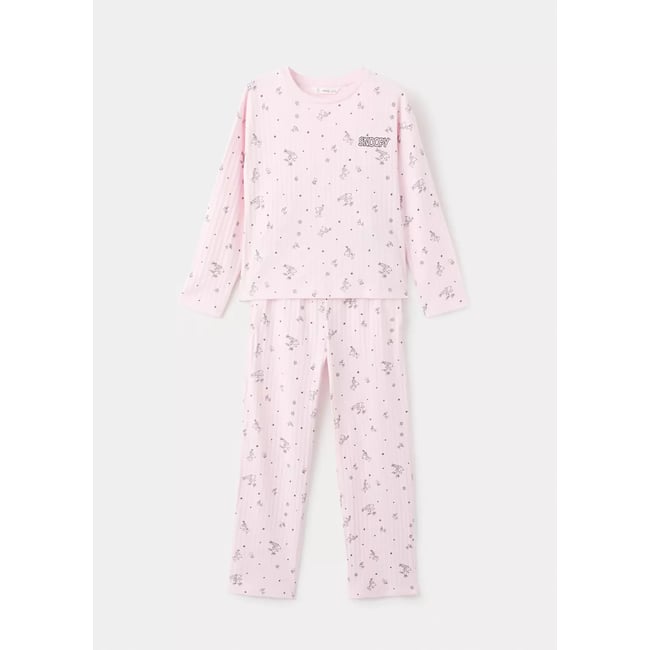 Pyjama long Snoopy rose <span itemprop=