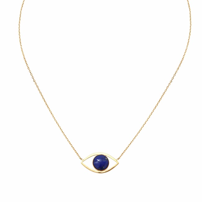 Collier eros grand modele lapis lazuli bleu <span itemprop=