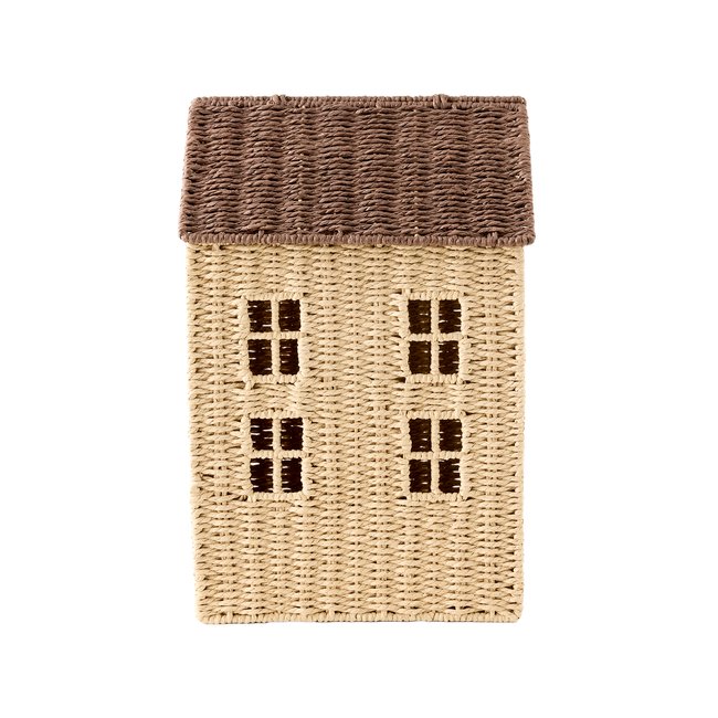 Panier Maison en corde de papier Couleur beige <span itemprop=