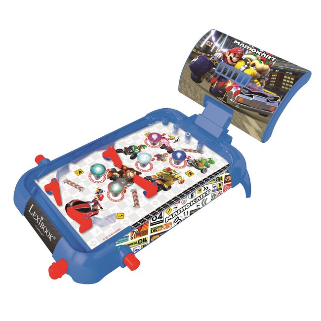 Flipper électronique de table Mario Kart bleu <span itemprop=